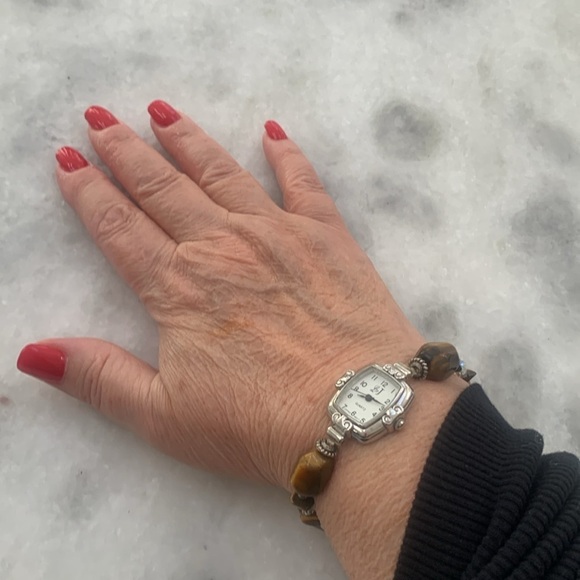 Women’s Watch Quartz Beaded Bracelet Brand New Battery L J Japan Movement - Picture 4 of 4